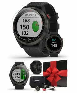 Garmin Approach S42 GPS Golf Watch 46 Garmin Approach S42 GPS Golf Watch -Wedges Sales GARMINAPPROACHS42BLACKGIFTBOXBUNDLE