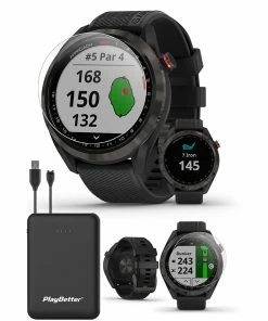 Garmin Approach S42 GPS Golf Watch 47 Garmin Approach S42 GPS Golf Watch -Wedges Sales GARMINAPPROACHS42BLACKPOWERBUNDLE