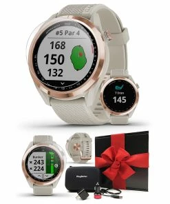 Garmin Approach S42 GPS Golf Watch 48 Garmin Approach S42 GPS Golf Watch -Wedges Sales GARMINAPPROACHS42ROSEGOLDGIFTBOXBUNDLE