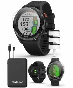 Garmin Approach S62 GPS Golf Smartwatch 39 Garmin Approach S62 GPS Golf Smartwatch -Wedges Sales GARMINAPPROACHS62CT10BUNDLEPOWERBUNDLE