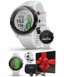 Garmin Approach S62 GPS Golf Smartwatch 40 Garmin Approach S62 GPS Golf Smartwatch -Wedges Sales GARMINAPPROACHS62WHITEGIFTBOXBUNDLE