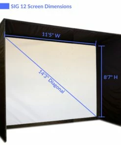 PlayBetter SIG12 Golf Simulator Enclosure 11 PlayBetter SIG12 Golf Simulator Enclosure -Wedges Sales SkyTrak SIG12 Golf Simulator Enclosure 5