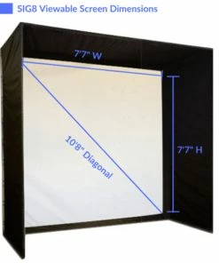 PlayBetter SIG8 Golf Simulator Enclosure -Wedges Sales SkyTrak SIG8 Golf Simulator Enclosure 6