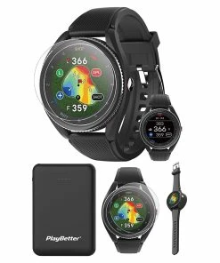 Voice Caddie T9 Golf GPS Watch -Wedges Sales VOICECADDIET9BLACKCHARGERBUNDLE min