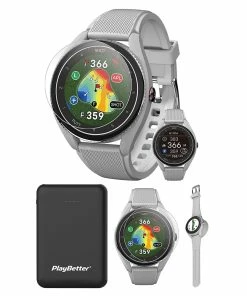Voice Caddie T9 Golf GPS Watch -Wedges Sales VOICECADDIET9GRAYCHARGERBUNDLE