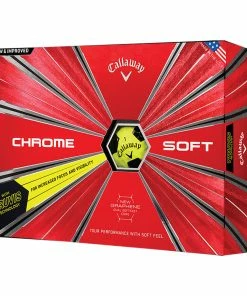 Callaway Chrome Soft Truvis Yellow Golf Balls - Dozen