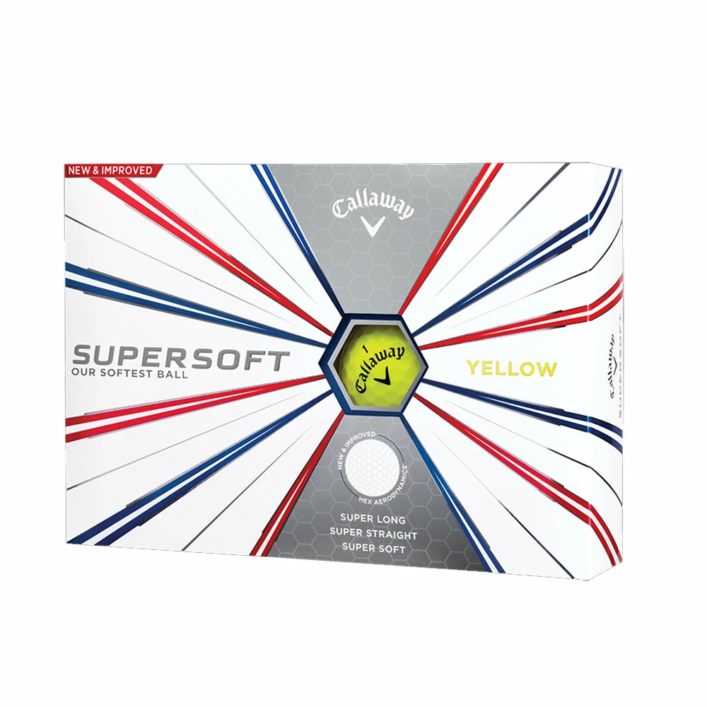 Callaway Supersoft Yellow Golf Balls 3 Callaway Supersoft Yellow Golf Balls