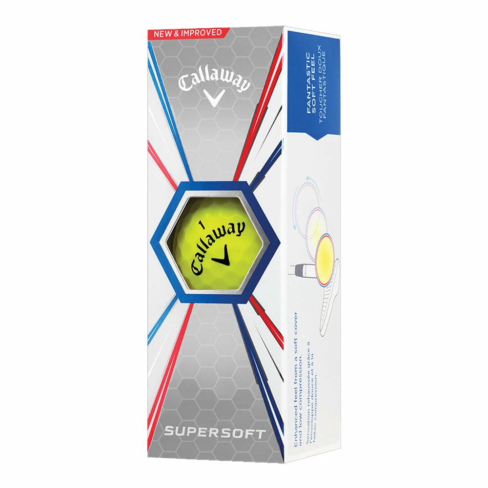 Callaway Supersoft Yellow Golf Balls 4 Callaway Supersoft Yellow Golf Balls - Image 2