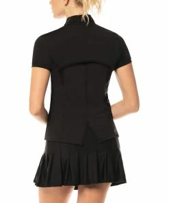 Lucky In Love Chi Chi Womens Shortsleeve Golf Shirt 9 Lucky In Love Chi Chi Womens Shortsleeve Golf Shirt -Wedges Sales 10190 003SOLIDBLACK 1 f48b4a9a 4692 4f99 8d79 331f73c9051f