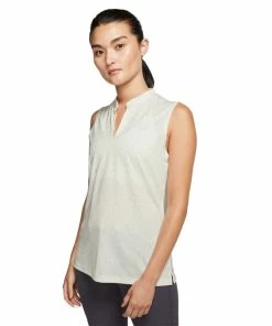 Nike Golf Nike Dri-FIT Blade Print Womens Sleeveless Golf Polo