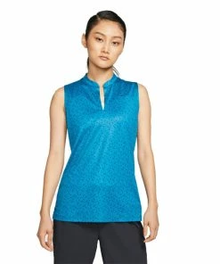 Nike Golf Nike Dri-FIT Blade Print Womens Sleeveless Golf Polo 10 Nike Golf Nike Dri-FIT Blade Print Womens Sleeveless Golf Polo -Wedges Sales 10278 301GREENABYSS