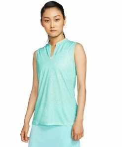 Nike Golf Nike Dri-FIT Blade Print Womens Sleeveless Golf Polo 12 Nike Golf Nike Dri-FIT Blade Print Womens Sleeveless Golf Polo -Wedges Sales 10278 434LIGHTAQUA