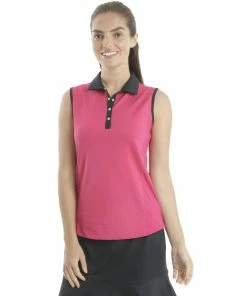 CHASE 54 Chase54 Serum Womens Sleeveless Golf Polo