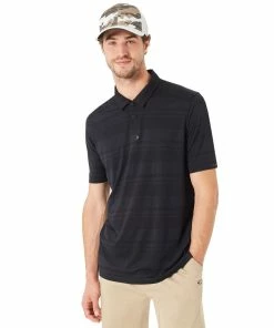 Oakley Aero Stripe Jacquard Mens Golf Polo