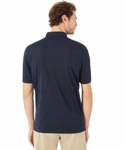 Oakley Aero Stripe Jacquard Mens Golf Polo -Wedges Sales 10850 6ACFATHOM 1