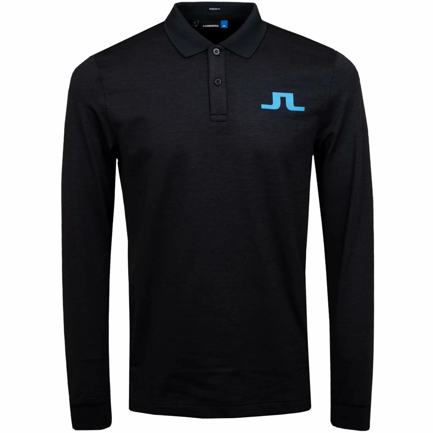 J.Lindeberg J. Lindeberg Big Bridge Long Sleeve Regular TX Brushed Jersey Mens Golf Shirt 5 J.Lindeberg J. Lindeberg Big Bridge Long Sleeve Regular TX Brushed Jersey Mens Golf Shirt - Image 3