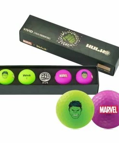 Volvik Vivid Marvel The Hulk Golf Balls - 4 Pack