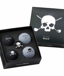 Volvik Skull And Crossbones Golf Balls - 4 Pack