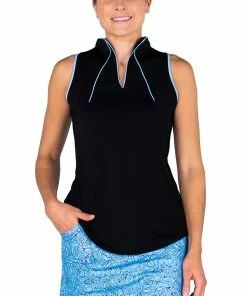 Jofit Baileys Collection Cutaway Notch Collar Womens Sleeveless Golf Polo