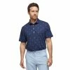 Devereux Proper Threads Luau Mens Golf Polo -Wedges Sales 13000 NAVY