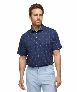 Devereux Proper Threads Luau Mens Golf Polo