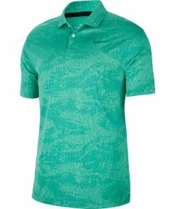 Nike Golf Nike Dri-FIT Vapor Camo Jacquard Mens Golf Polo -Wedges Sales 13127 370NEPTUNEGRN