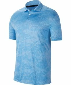 Nike Golf Nike Dri-FIT Vapor Camo Jacquard Mens Golf Polo -Wedges Sales 13127 402PACIFICBLU