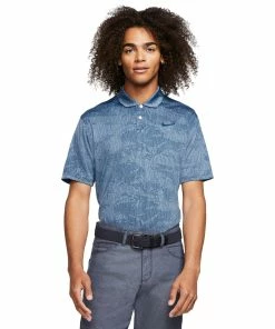 Nike Golf Nike Dri-FIT Vapor Camo Jacquard Mens Golf Polo -Wedges Sales 13127 469MYSTICNAVY