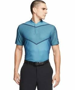 Nike Golf Nike Dri-FIT Tiger Woods Blade Mens Golf Polo -Wedges Sales 13192 486BLUEFURY
