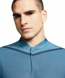 Nike Golf Nike Dri-FIT Tiger Woods Blade Mens Golf Polo -Wedges Sales 13192 486BLUEFURY 1