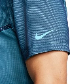 Nike Golf Nike Dri-FIT Tiger Woods Blade Mens Golf Polo -Wedges Sales 13192 486BLUEFURY 2