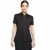 Nike Golf Nike Dri Fit Womens Short Sleeve Golf Polo -Wedges Sales 13300 010BLACK