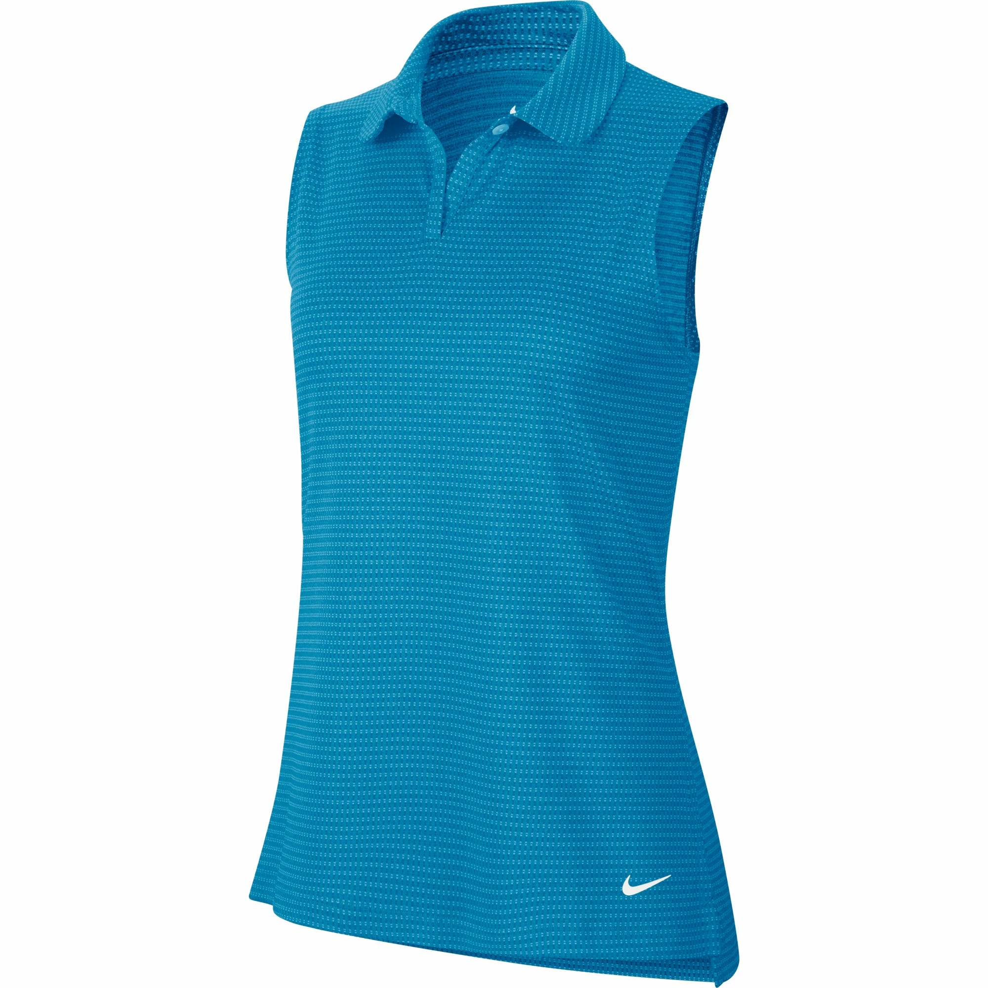 Nike Golf Nike Dri Fit Victory Sleeveless Texture OLC Womens Golf Polo 5 Nike Golf Nike Dri Fit Victory Sleeveless Texture OLC Womens Golf Polo - Image 3