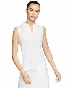 Nike Golf Nike Dri-FIT Victory Printed Womens Sleeveless Golf Polo -Wedges Sales 13309 644LASERCRIM