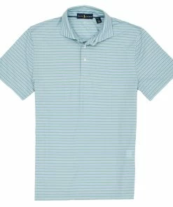 Polo Ralph Lauren Polo Golf Striped Tour Pique Essex Green Mens Golf Polo