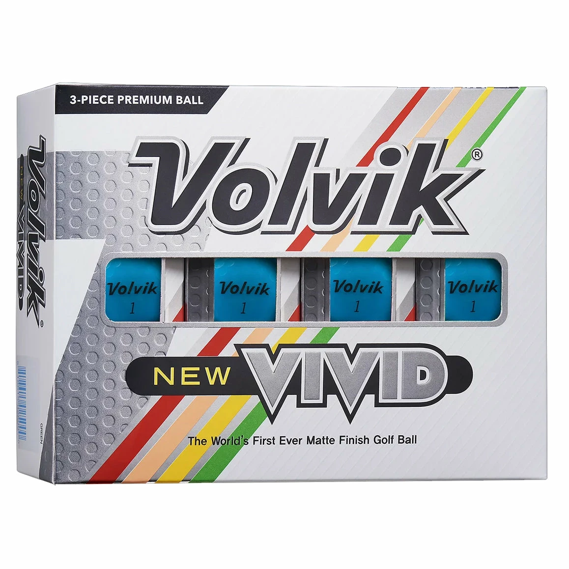 Volvik Vivid Blue Golf Balls 12-Pack 3 Volvik Vivid Blue Golf Balls 12-Pack