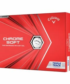 Callaway Chrome Soft Triple Track White Golf Balls - Dozen