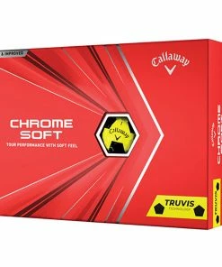 Callaway Chrome Soft Truvis Yellow Golf Balls - Dozen 2020