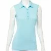 EP NY Geometric Jacquard Womens Sleeveless Golf Polo -Wedges Sales 16180 FIJIBLUE4095