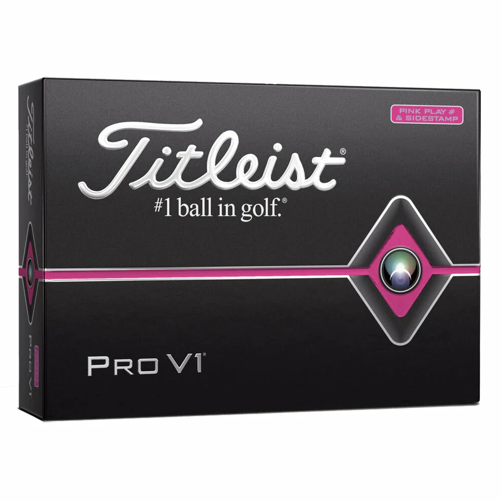 Titleist Pro V1 Pink Edition Golf Balls - Dozen 3 Titleist Pro V1 Pink Edition Golf Balls - Dozen