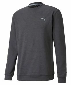 PUMA Golf Puma Cloudspun Crew Neck Mens Golf Shirt -Wedges Sales 17769 PUMABLKHTHR 6c8f45c8 622c 42dc b964 d4944363aebf