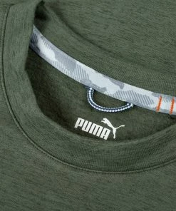 PUMA Golf Puma Cloudspun Crew Neck Mens Golf Shirt -Wedges Sales 17769 THYMEHEATHER 1 298dce87 1d7f 43fb a0e2 3f5f2504b2a9