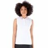 NVO Darci White Womens Sleeveless Golf Polo -Wedges Sales 18455 WHITE100