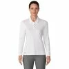 Adidas Golf Adidas Performance White Womens Long Sleeve Golf Polo -Wedges Sales 18729 WHITE