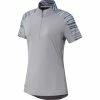 Adidas Golf Adidas Ultimate365 Printed Womens Short Sleeve Golf Polo -Wedges Sales 18766 GLORYGREY