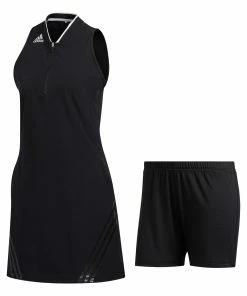 Adidas Golf Adidas 3-Stripes Sports Womens Golf Dress -Wedges Sales 18769 BLACK 3 1161fb84 32f0 4272 8be2 22c464699a9c