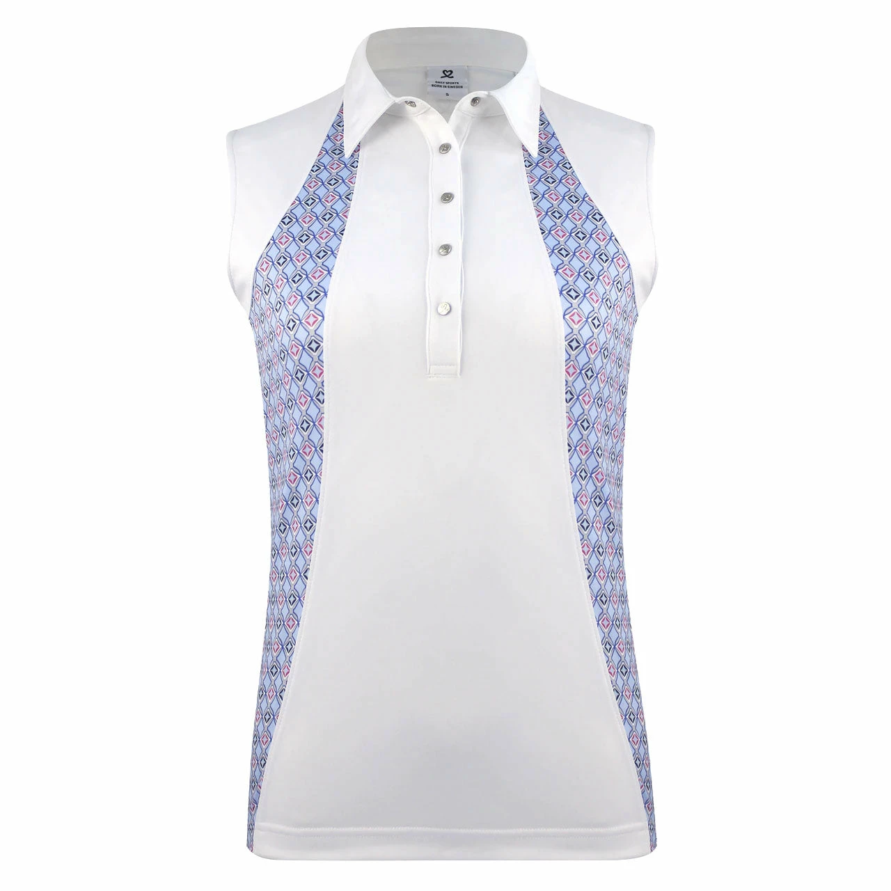 Daily Sports Sue White Womens Sleeveless Golf Polo 3 Daily Sports Sue White Womens Sleeveless Golf Polo