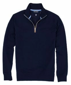 Polo Ralph Lauren Polo Fine Gauge Terry Navy Mens Golf 1/2 Zip