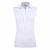 Daily Sports Elvira Womens Sleeveless Golf Polo -Wedges Sales 19460 WHITE100