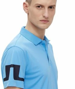 J.Lindeberg J. Lindeberg Heath Regular Fit Mens Golf Polo -Wedges Sales 19473 OCEANBLUE 2 6e42032a 47b6 4501 a1f2 fef3e1cbf615